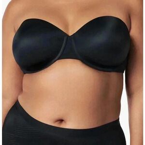 Spanx Women’s Black Cha Cha Strapless Bra 38D